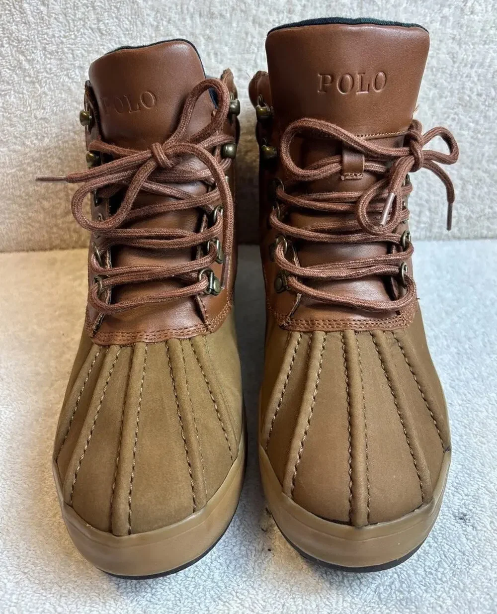 Mens Polo Reginald Lace Up Duck Toe Casual Fashion Boots 8.5